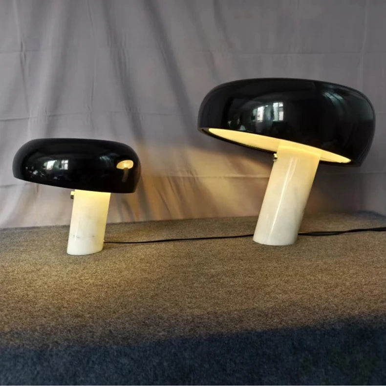 🍄✨  “Svamplyx” Marmori LED-pöytälamppu ✨ 🍄