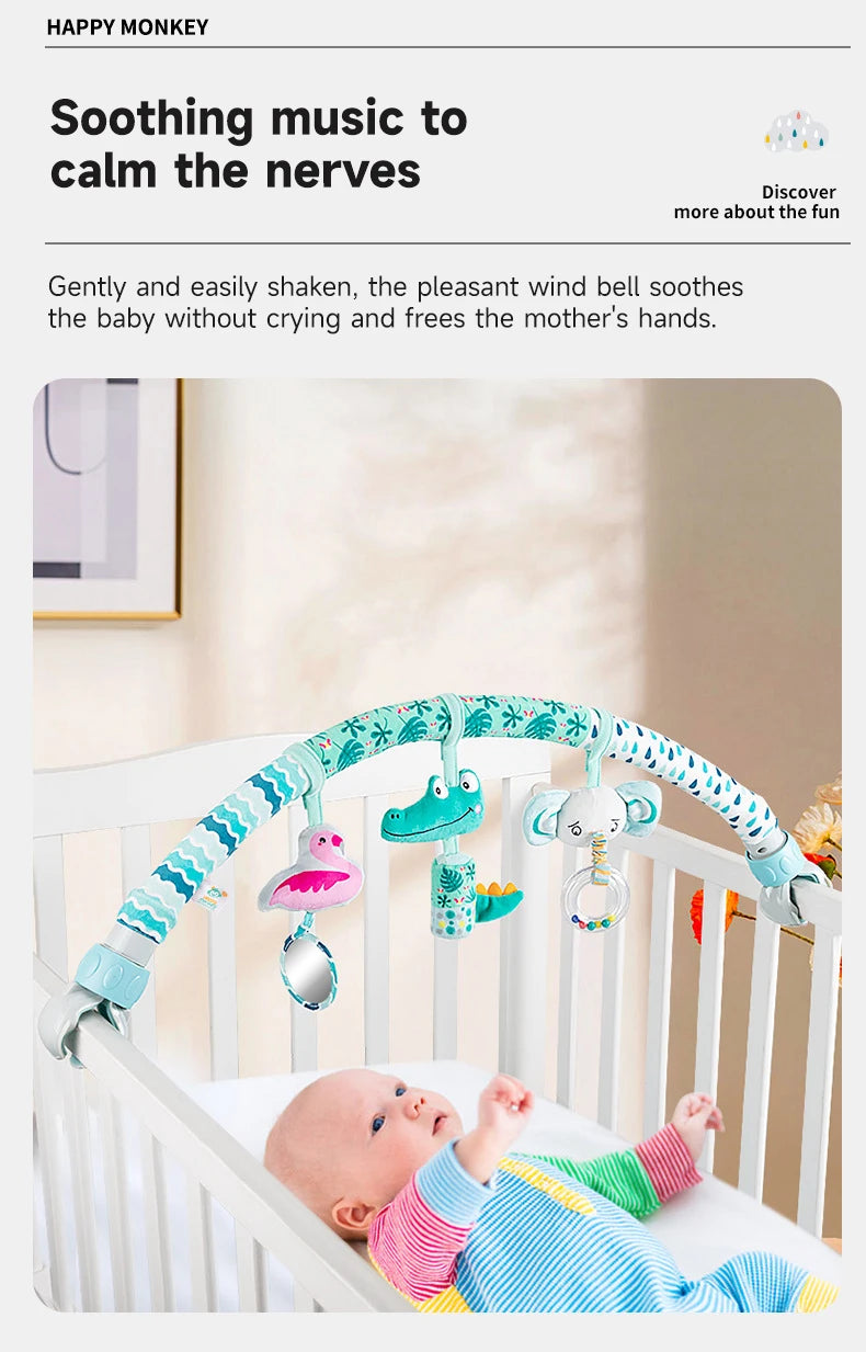 🌟 Enchanted Wonder Arch™ by Familx - Baby Stroller Bell Toys