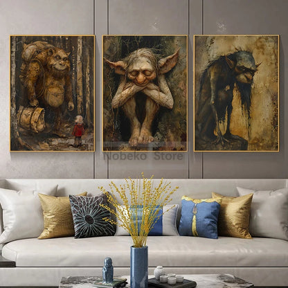 🌲✨ "Whispers of the Nordic Wild: Enchanted Troll Art Collection" 🖼️🧙‍♂️