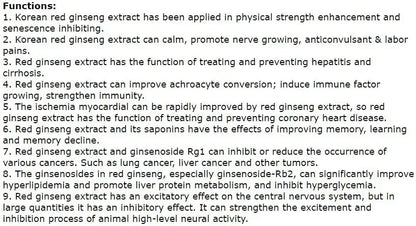 Ginger Root Ginsenosides 50:1 Powder