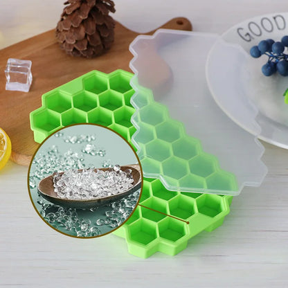 ❄️ ChillCraftr™: The Ultimate Reusable Honeycomb Ice Mold with Removable Lids! ❄️ BPA FREE