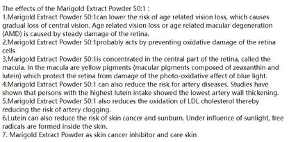 Lutein, Marigold 50:1 Powder