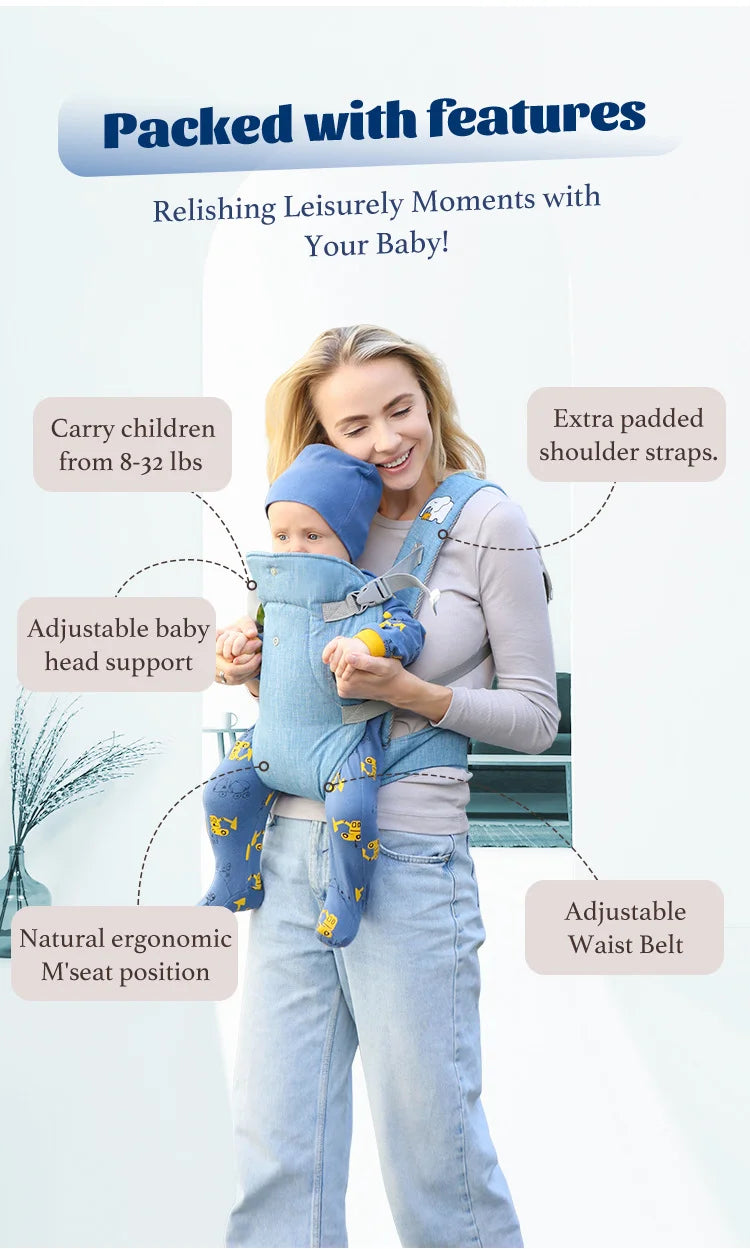 Familx ComfortNest™ – The Ultimate 4-in-1 Baby Carrier