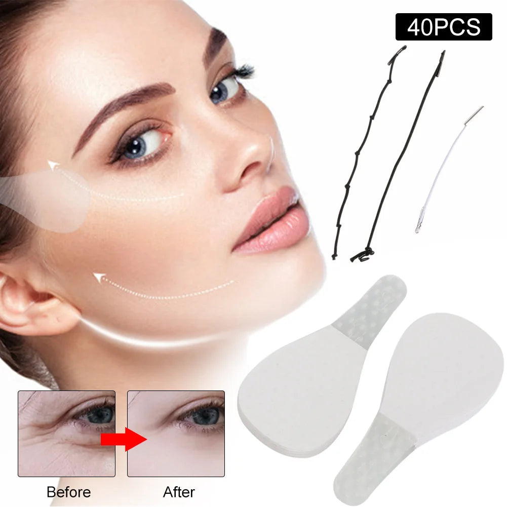 Familx’s V-Lift Miracle – 40PCS Invisible Face Stickers for Instant Transformation!