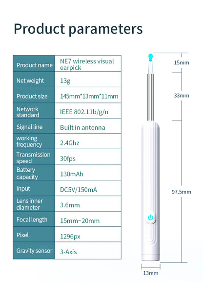 Hygge NE7 with EarScope™ - Wireless Otoscope