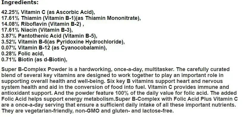 Vitamin-B Complex Powder