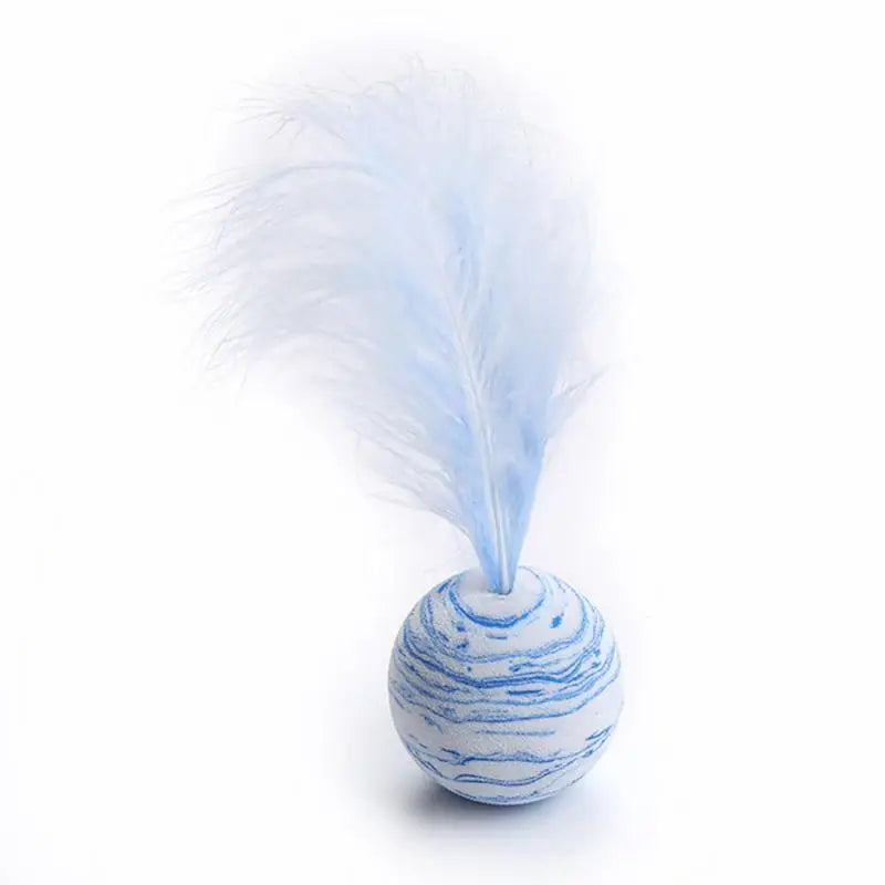 Familx Nordic Bounce Cat Toy Feather Foam Ball