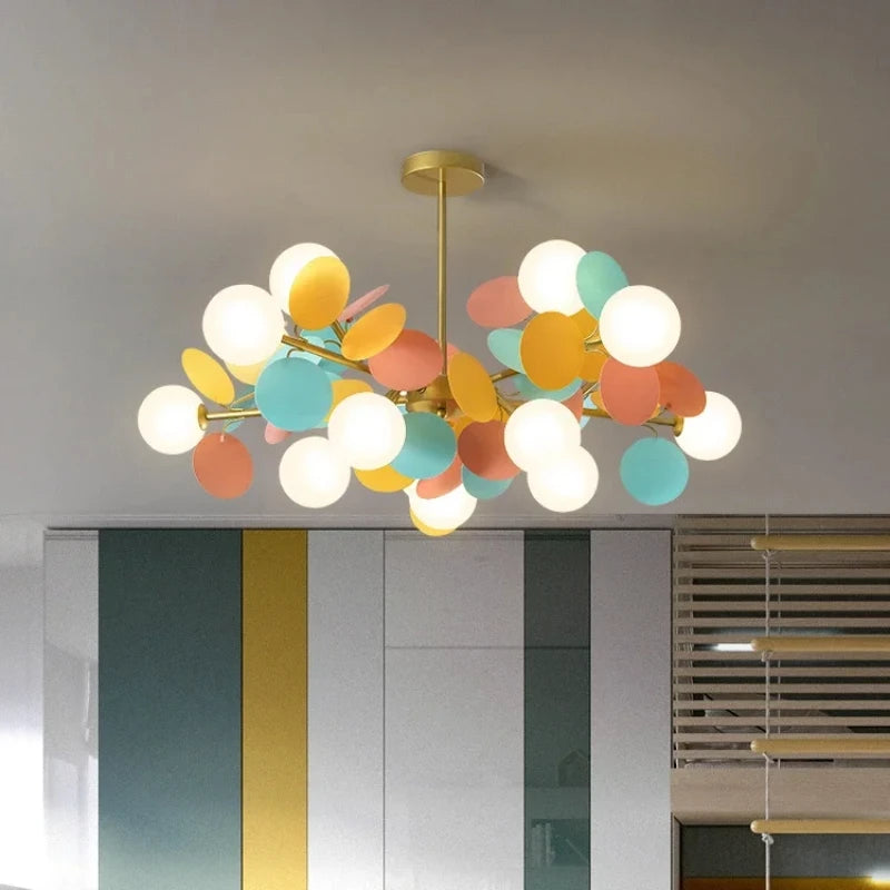 🌟 "Aurora Ljus" - Familx's Magical Nordic Multicolor Tree Chandelier 🌟