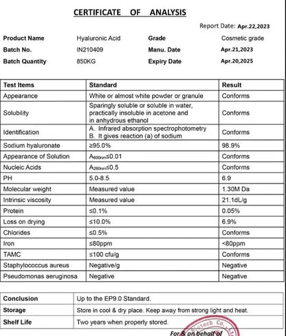 Hyaluronic Acid Powder