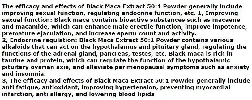 Black Maca, Maka 50:1 Powder 50-1000g