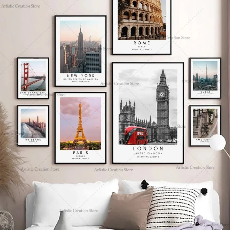 ✨ Familx City Travel Posters for Your Home 🏙️✨