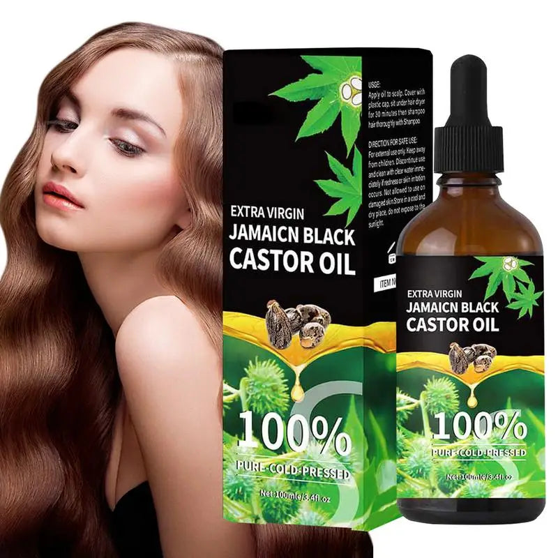 Organic Castor Oil 100% For Eyelashes, Eyebrows, Hair & Skin care