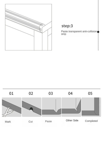 "SafetyGlide"™ Transparent PVC Baby Protection Strip