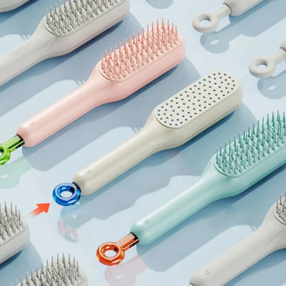 HyggeBrush™ - The Magic of Effortless Hair Care - Self Cleaning Brush