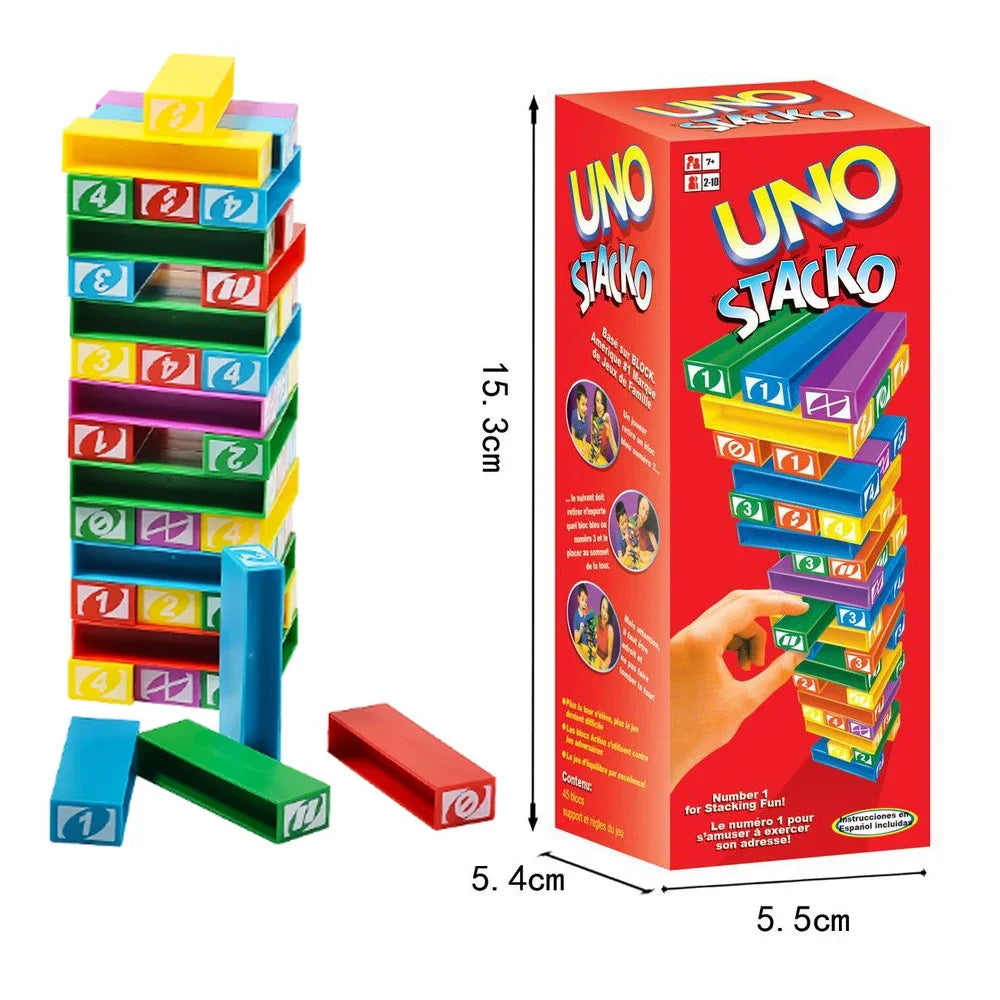 Stacko UNO Card Board Game