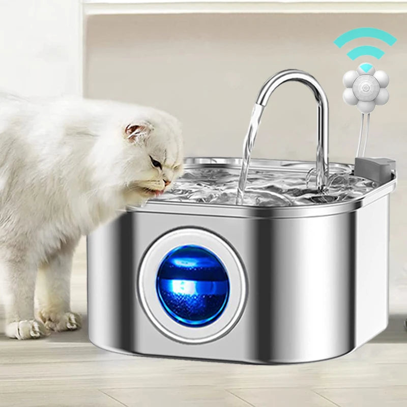 Familx AquaVista™ Transparent Cat / Dog  Water Dispenser