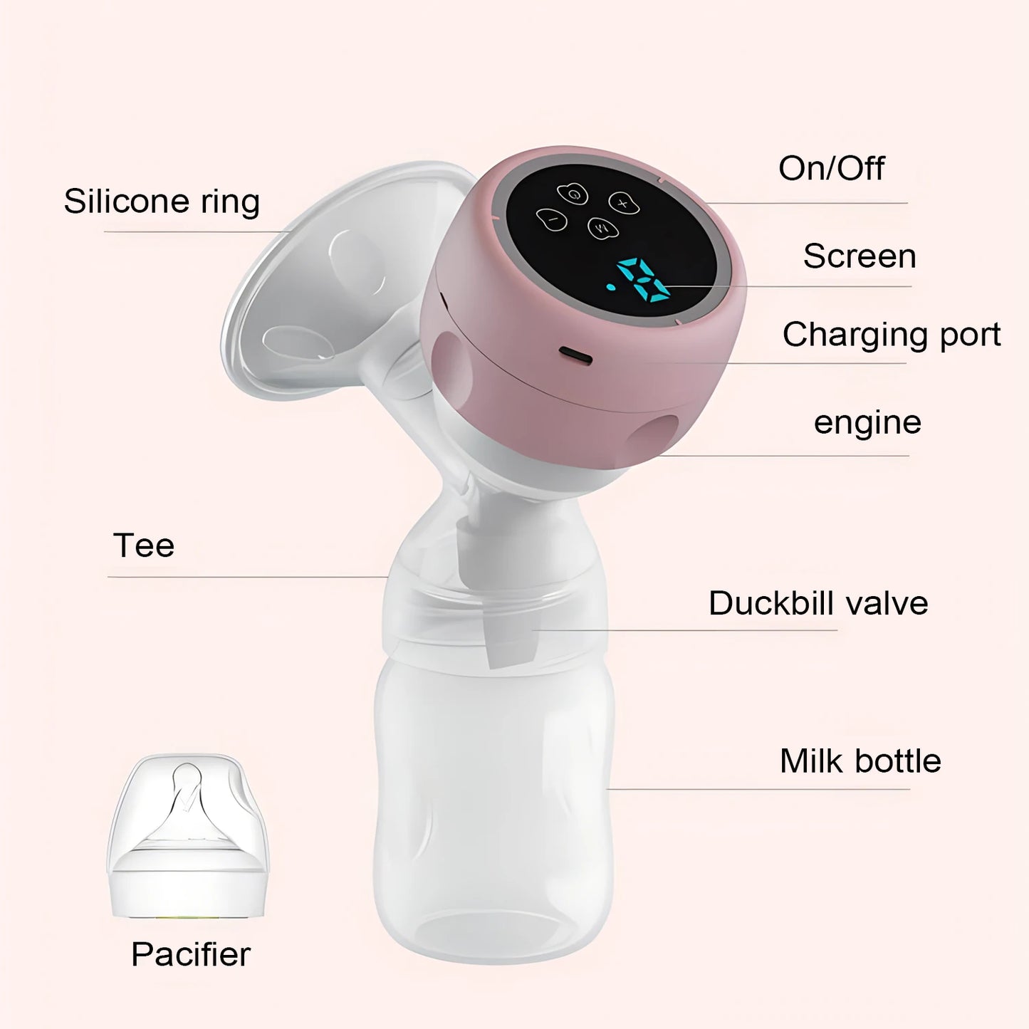 🌸 Nurtura™ Portable Electric Breast Pump by Familx 🌸