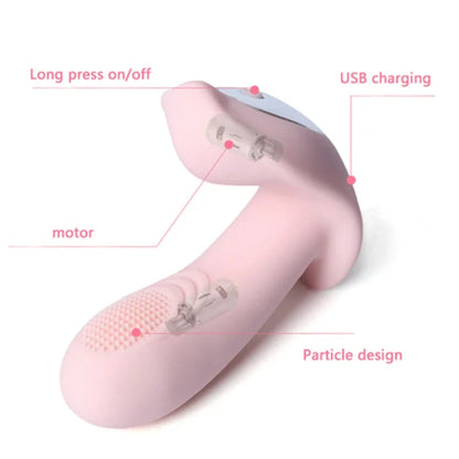 The Whispering Bliss by Familx Remote Control Vibrator Dildo