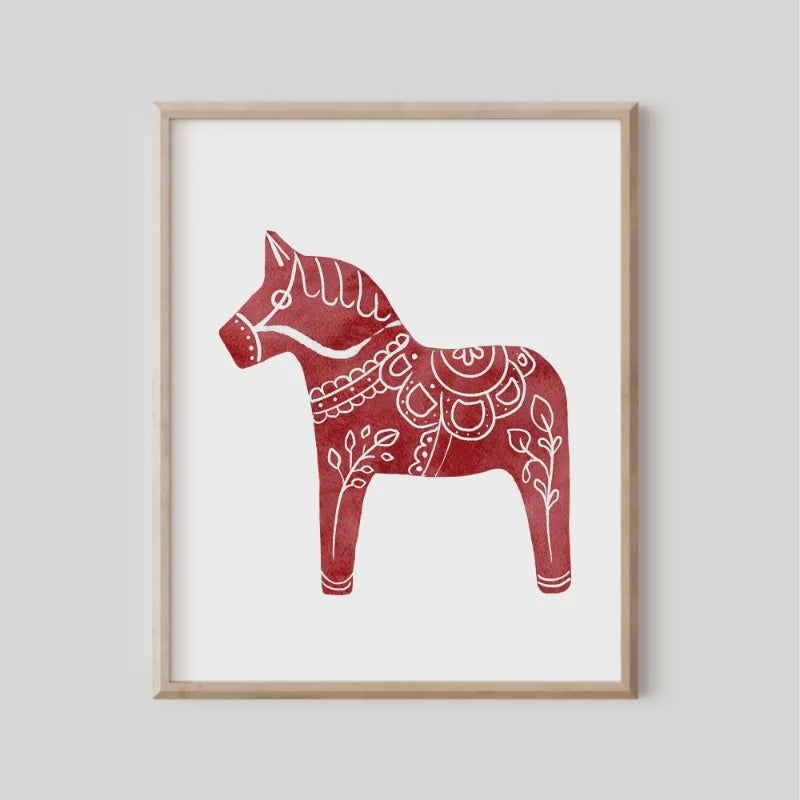 🌟 The Familx Dala Horse Canvas 🌟