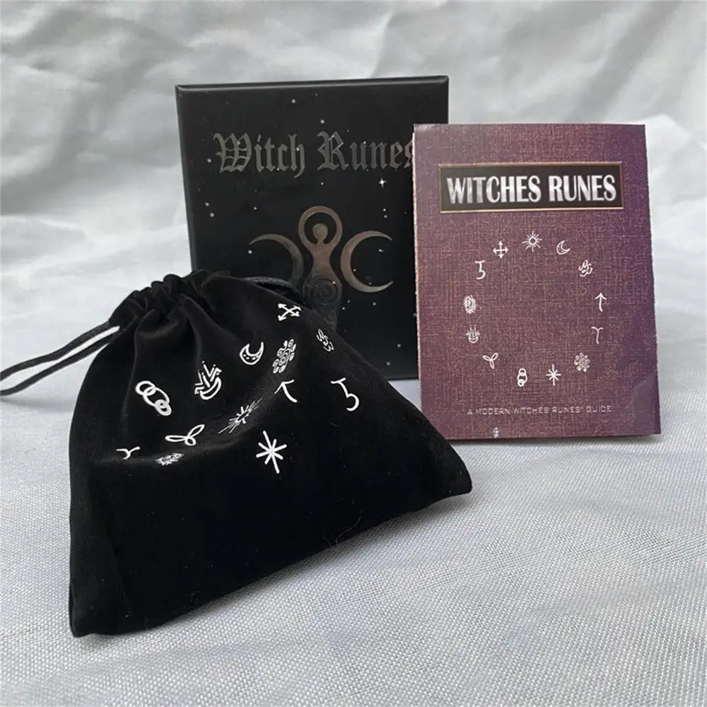 Rune Stones Set With Engraved Symbols